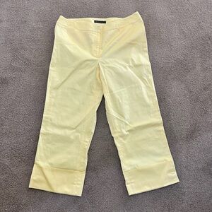 Soft Yellow Cropped Pants